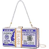 Covelin Dollar Clutch Purse for Women from, Rhinestone Evening Handbag Money Bag