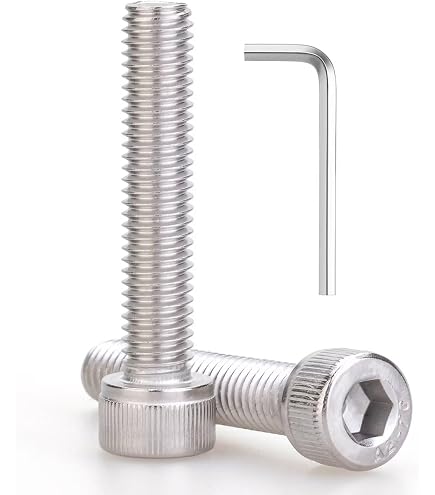 5 Pieces M16 X 100mm Hex Head Cap Screw Bolt - A2 Stainless Steel (304) - DIN 933