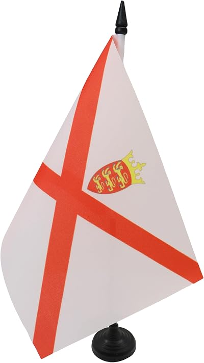 AZ FLAG Jersey Table Flag 5x8 in Desk Flag with Pole & Base 100% Polyester