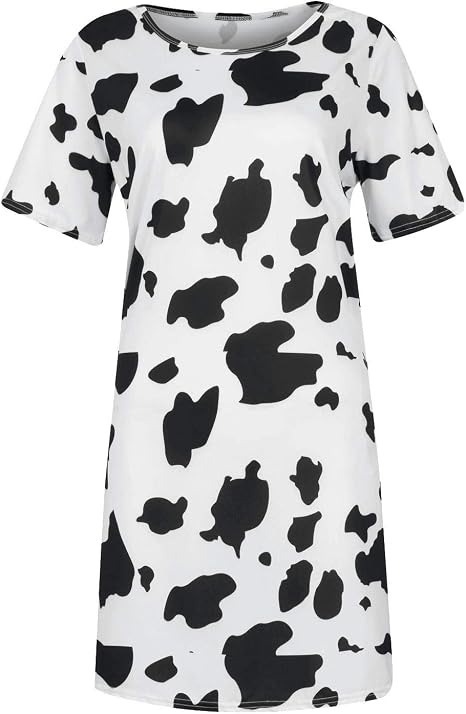 cow print crewneck