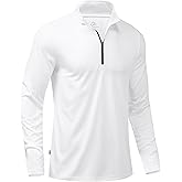 Obla Golf Quarter Zip Pullover for Men Mock Neck Sweatshirt Lightweight Sun Protection Men's Long Sleeve Golf Shirt