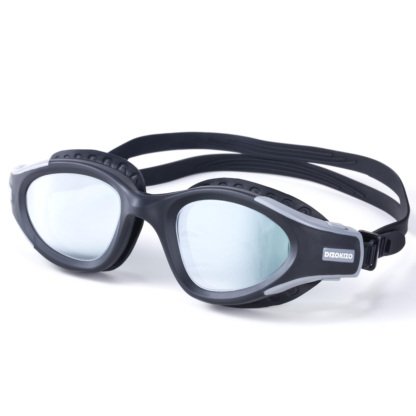 Dizokizo Swimming Goggles UV Protection Anti-Fog No Leaking Swim Goggles Easy to Adjust for Adult Men Women