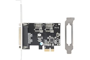 PCIE Parallel Port Expansion Card, PCI Express to DB25 LPT Adapter PCIE Express Parallel Card Desktop Expansion LPT Controlle