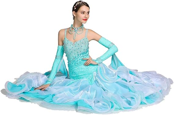 Abiti da Ballo Moderni Elasticizzati da Donna Senza Maniche Abbigliamento da  Sala da Ballo Costume da Competizione Leotard Staps Gonna di Tango Flamenco  con Strass Gonne e gonnapantalone Gonne da danza berjaya.edu.my
