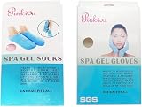 Pinkiou Moisturising Gel Socks Gloves Blue for Cracked Hands Feet Dry Skin view 7