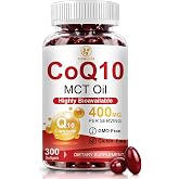 SIGNILIFE CoQ10 400mg Per Serving, 300 Softgels Extra Strength with MCT Oil | Coenzyme Q10 as Ubiquinone, Antioxidant Support for Heart &amp; Energy Health, Non-GMO,Gluten &amp; Soy-Free,150-Day Supply