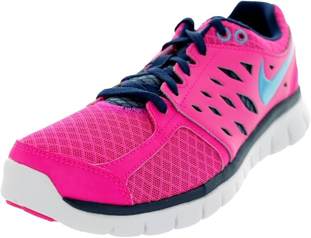nike blue and pink running shoes