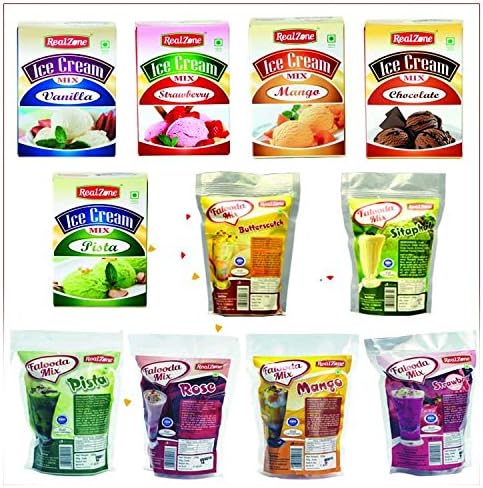 Realzone Combo of ice Cream, falooda Powdered Mix (Combo of 11)- A3