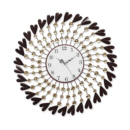 Amazon Com Cleave Waves Brown Drop Metal Wall Clock 50cm 22
