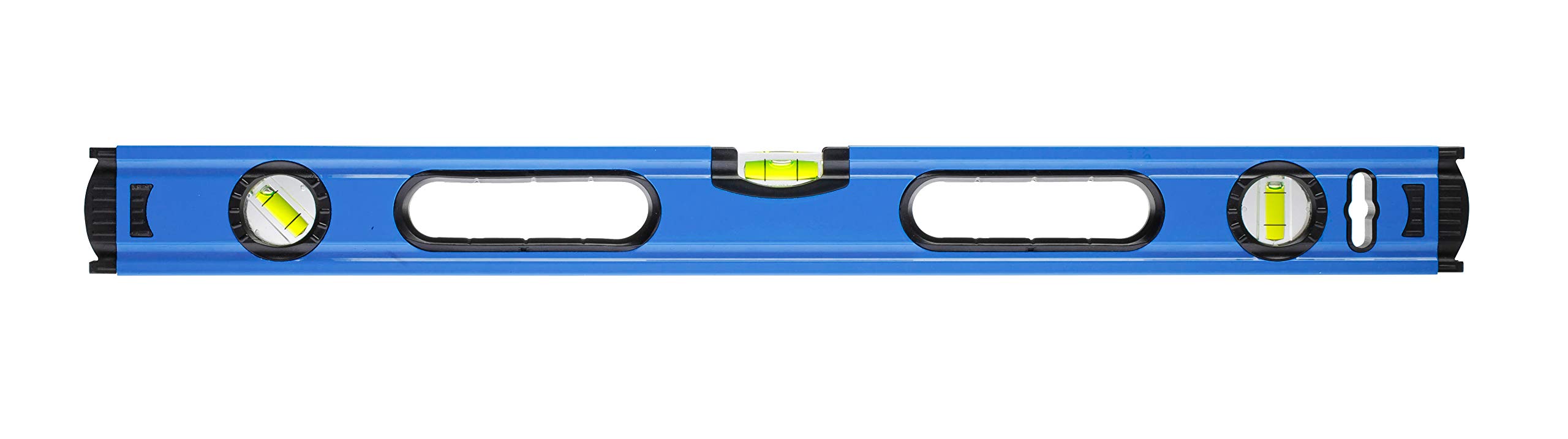 Högert Technik - Spirit Level 60 cm, Features 3 Levels: 0°/45°/90°, Aluminium Spirit Levels, Shock Absorbing end caps, Size: 60×5.65×2.1cm, HT4M006