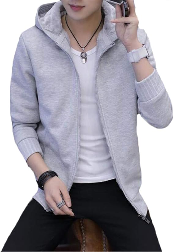 Amazon Stjd パーカー メンズ 裏起毛 春秋冬 パーカー 長袖 フード付 かっこいい ジップアップコート カーディガン メンズ おおきいサイズ M 4xl グレー ブラック ブルー ワインレッド トレーナー パーカー 通販