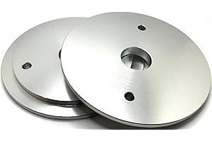 Pro-Graad PG-356 3” x 1-1/4” Convolute Deburring Wheel Aluminum Reducer Flanges for Wheels with 3” Hole, Reduce Arbor to fit 1-1/4”, Compatible for use with Pro-Graad & 3M Scotch Brite Wheels, 1 Pair