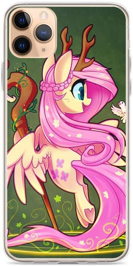 TEEMT Compatible with iPhone 11 Case My Little Pony Rarity Drawing Pure Clear Phone Cases Cover