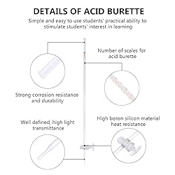Baluue Laboratory Acid Burette Labs Borosilicate