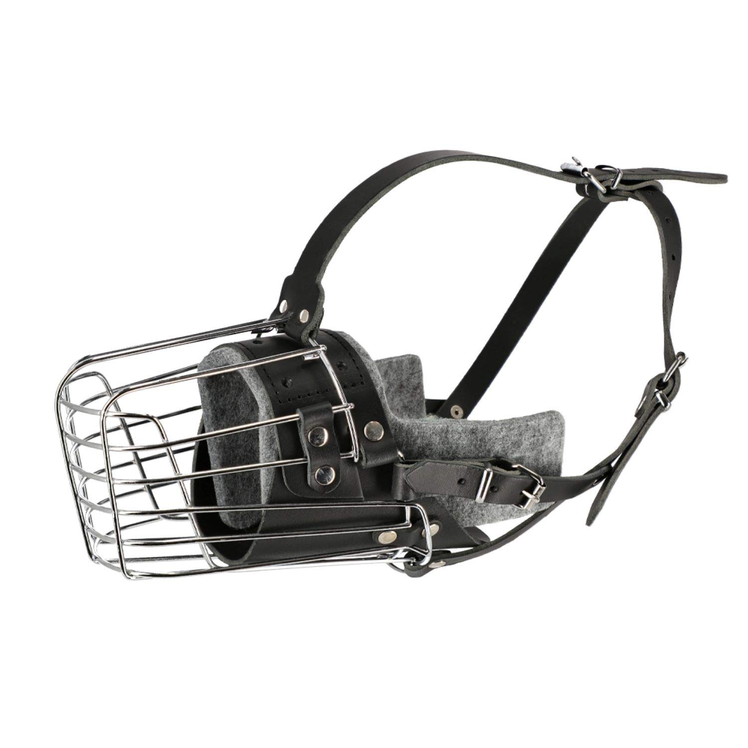 DINGO GEAR Dog Training Muzzle, Military K9 Agitation Metal Muzzle for Working Dogs S03003