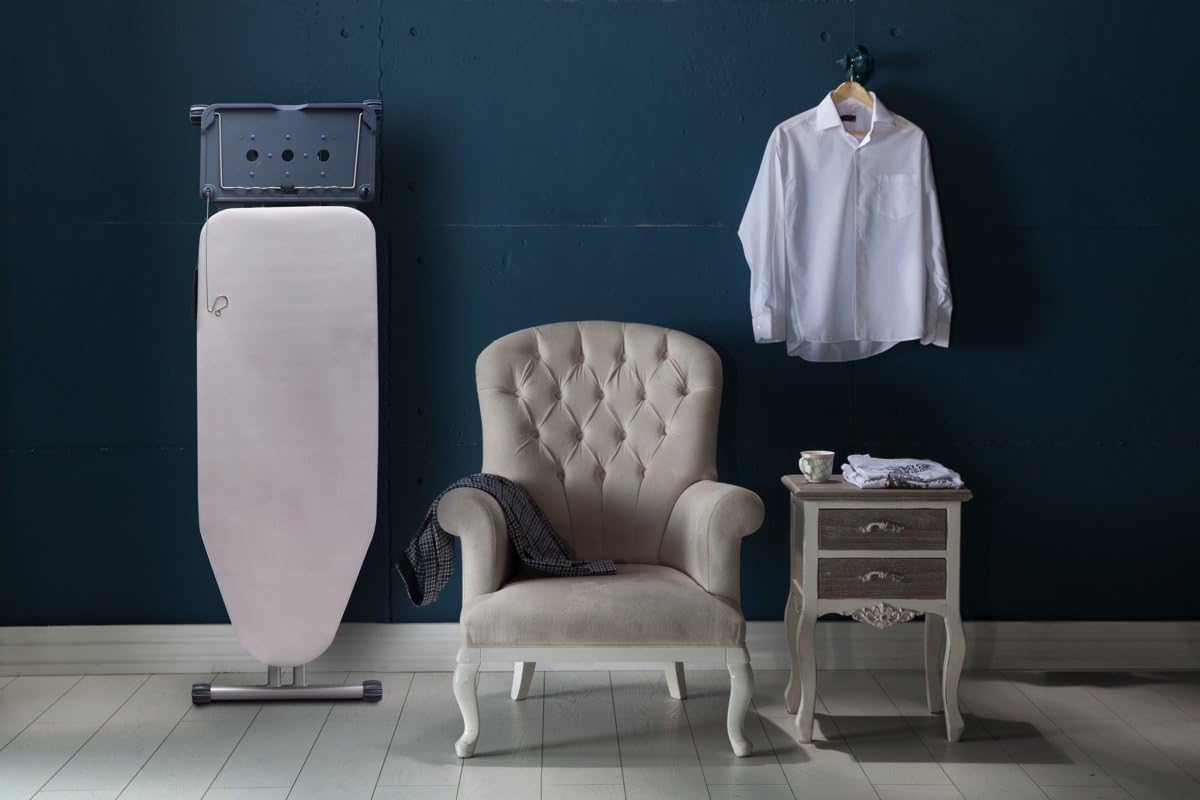 Mabel Home Extra-Wide ironing Pro Board with Shoulder Wing Folding, 8 Feature, with + Extra Cover, Grey, Extra Large - Image 4