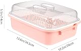 TOYANDONA Bottle Drying Rack with Cover Plastic Bottle Storage Box Kitchen view 2