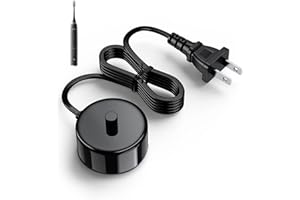 SGEOYPIL Electric Toothbrush Charger Base Compatible with AquaSonic Black/Vibe Series Tooth Brushes Replacement Waterproof Battery Charging Stand Power Adapter - Black