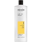 Nioxin System 1 Scalp + Hair Thickening Shampoo | For Natural Hair with Light Thinning | Strengthen Against Breakage with Nia