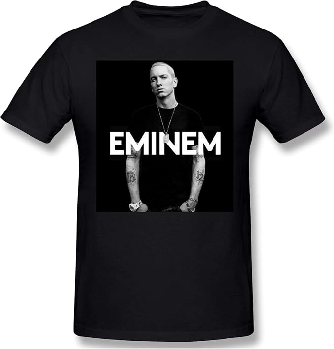 Men's Eminem. Graphic Cotton Black Short Sleve tee, Amazon.es Ropa y