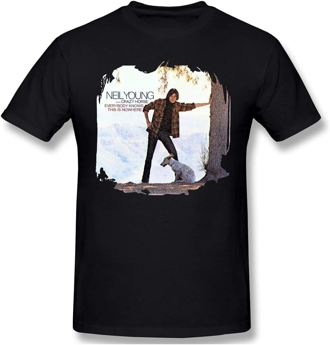 Mens Neil Young with Crazy Horse Everybody Knows This is Nowhere T