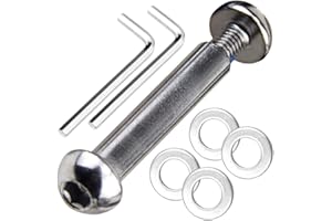 OTFAITP M8 8mm x 28mm-86mm 8.8 Grade Carbon Steel Axle Allen Screw Bolt Set for Front Rear 2 3 4 Wheel Stunt Scooter Dash Teen/Adult Kick Scooter-800+lb Capacity