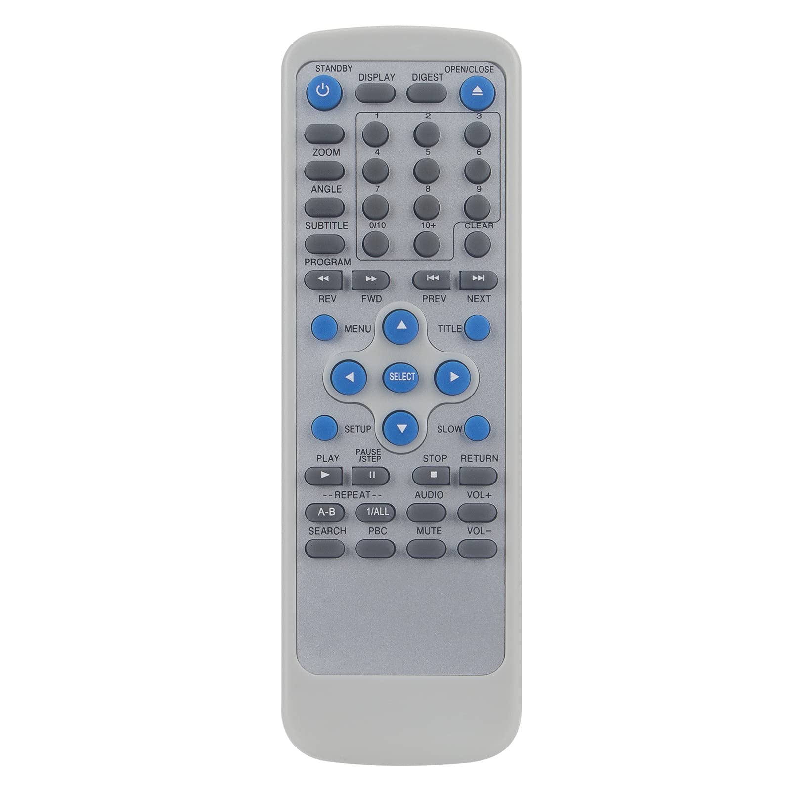 VINABTY New DVD74 Replace Remote Control DVD74 Remote Control Replacement for ALBA DVD74 DVD Remote Controller