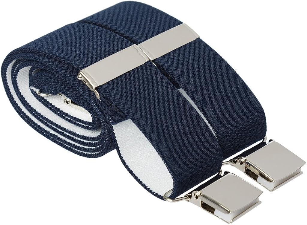 Bretelle Elastiche A Y Per Uomo - Larghezza 35mm, Clip Regolabili, Taglia XL, Colori Assortiti - 3