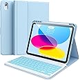 ALIWLHOF for iPad 11th/10th Generation Case with Keyboard– Keyboard Case for iPads 11th/10.9" 10th Gen, Backlit-Detachable Bluetooth Keyboard for Latest iPad 11th (A16) with Pencil Holder
