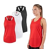 Nautica 3 Pack Mesh Workout Tank Tops for Women