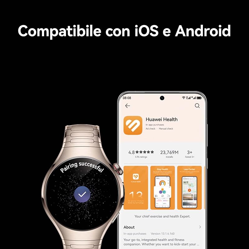 WATCH 5, 46mm Smartwatches, Tecnologia Multi-sensing X-TAP, Viola