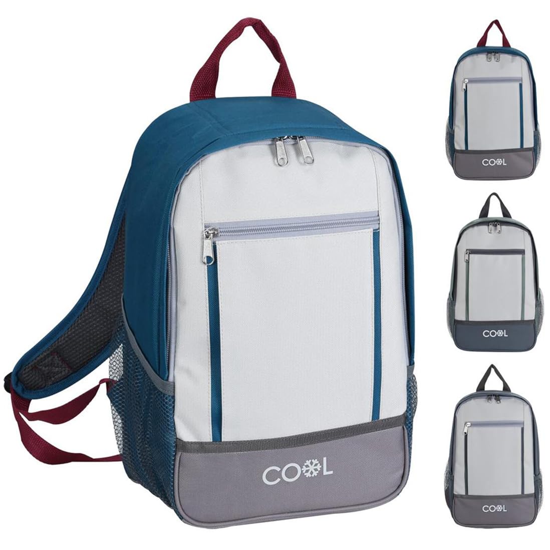 GEEZY Insulated Cool Bag Backpack – Lightweight Picnic Cooler with Spacious Compartments, Keeps Food and Drinks Fresh, Perfect for Camping, Hiking, Beach Outings, Assorted Designs