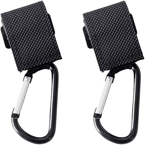 Amazon Co Jp Onior ベビーカー フック 装着簡単 滑り止め機能 ベビーカー荷物フック マジック テープ式 おしゃれ 盗難防止フック ２個セット ブラック ホーム キッチン