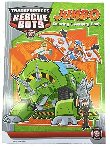 Transformers Rescue Bots 96 pg. Coloring and Activity Book - Green