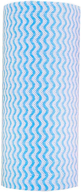 Blue Kitchen Cleaning Wipe Cloth Multi Function Cleaning Cloth Reusable Cleaning Towels Disposable Cleaning Cloth Dish Rags Kitchen Paper Towels (50pcs/Pack)