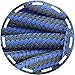 DailyShoes Round Hiking Boot Shoelaces Strong Durable Stylish Shoe Laces,Royal Blue Dark Grey,36-Inches (91-CM) 1-Pair