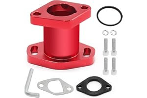 CADUFUELLY Racing Intake Pipe Inlet Manifold VM22 Replacement for Predator 212cc Coleman for Honda CT200u GX160 GX200 6.5HP OHV Chinese 196cc Clone Engines Mini Bike Go Kart, Red