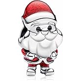 MSPOVOF Holiday Heart cute Charms S925 Sterling Silver Bead for Bracelets and Necklaces for Family Birthday Women Jewelry Present