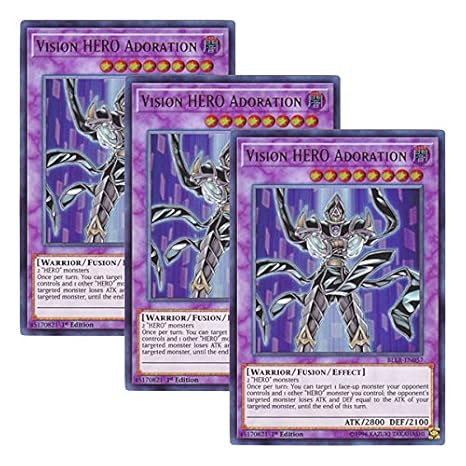 Amazon 3枚セット 遊戯王 英語版 Bllr En057 Vision Hero