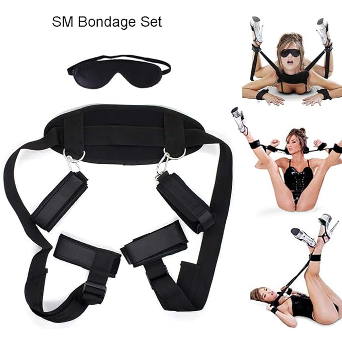 ERUW SM Bondage Sex Toy Couples Eye Mask SM Sexspiezeug Fetish Under Bed Restraints Handcuffs Bondage Set for Couples Beginne