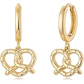 MYEARS Women Earrings Gold Huggie Hoop Dangle Drop 14K Gold Plated Small Simple Hypoallergenic Everyday Jewelry