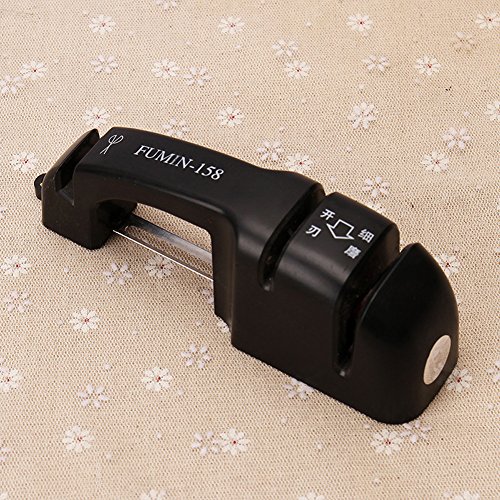 Fast Knife Sharpener with Non-Slip Steel Bottom Safe and Easy to Use