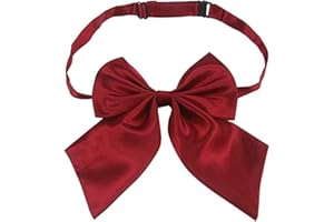 EKIND Adjustable Pre-tied Women Bow Tie, Solid Color Bowties for Japanese School Girls Cosplay