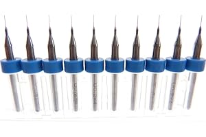 DAEWON INDUSTRIES Versatile Tungsten Micro Drill Bits Japanese made for CNC PCB Installation, Toy Making, Model Cars Trucks Planes Boats, Arts & Crafts, Woodworking more... (.20mm)