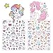 NICOLE DIARY 2 Sheets 3D Nail Stickers Unicorn Colorful Rainbow Star Heart Designed Manicure Nail Art Adhesive Transfer Sticker