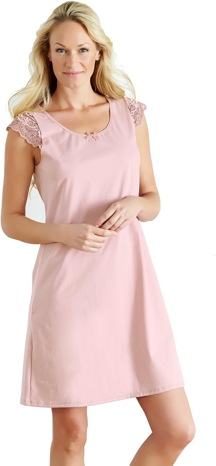 organic cotton knit nightgown