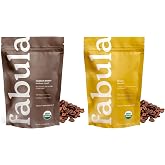 Fabula Organic Whole Bean Coffee - Medium and Decaf Medium - 2 Bag Bundle