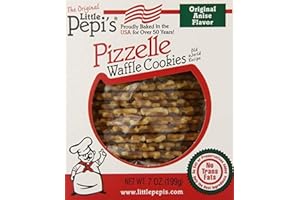 Little Pepi's Pizzelles, Anise, 7 Ounce (Pack of 1)