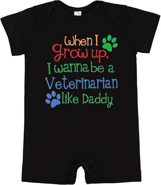 Amazon.com: inktastic Future Veterinarian Like Daddy Infant Romper ...
