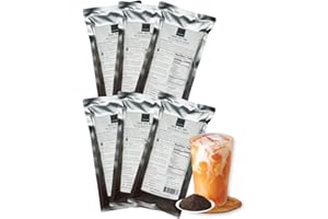 SINGHA PARK Thai Tea Mix for Restaurant/Cafe - Thai Iced Tea, Milk Tea, Bubble Tea - Assam Black Tea Mix with Vanilla - Authentic Thai Taste - Loose Leaf Tea 250g (Pack of 6)